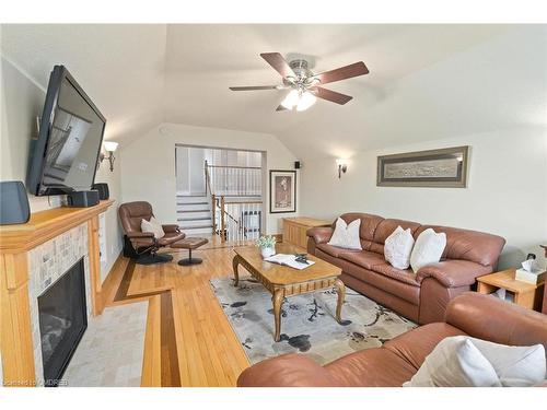 34 Hepburn Crescent, Halton Hills, ON - Indoor Photo Showing Living Room With Fireplace