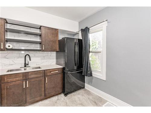 140 Gage Avenue N, Hamilton, ON - Indoor Photo Showing Kitchen With Double Sink