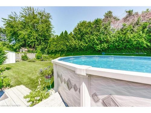 124 Windward Street, St. Catharines, ON - Outdoor With Above Ground Pool