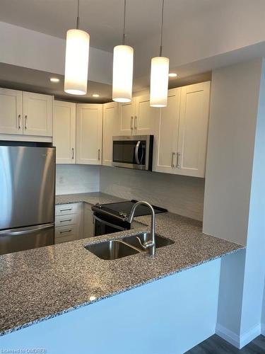 1704-60 Charles Street, Kitchener, ON - Indoor Photo Showing Kitchen With Stainless Steel Kitchen With Double Sink