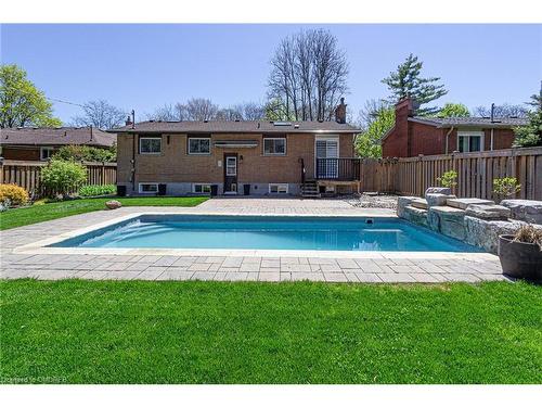 5247 Spruce Avenue, Burlington, ON - Outdoor With In Ground Pool With Backyard
