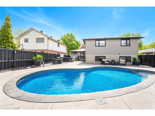 247 Cherry Post Drive, Mississauga, ON - Outdoor With In Ground Pool With Backyard With Exterior