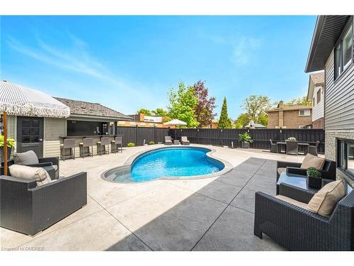 247 Cherry Post Drive, Mississauga, ON - Outdoor With In Ground Pool With Backyard