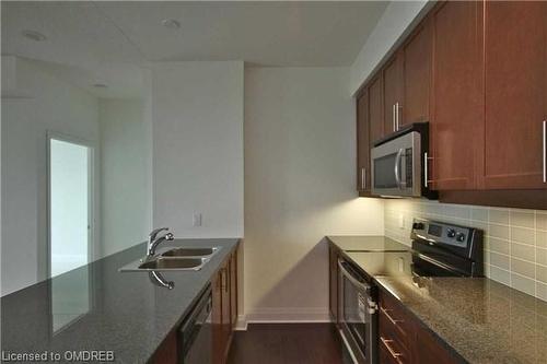 1404-1 Hurontario Street, Mississauga, ON - Indoor Photo Showing Kitchen With Double Sink