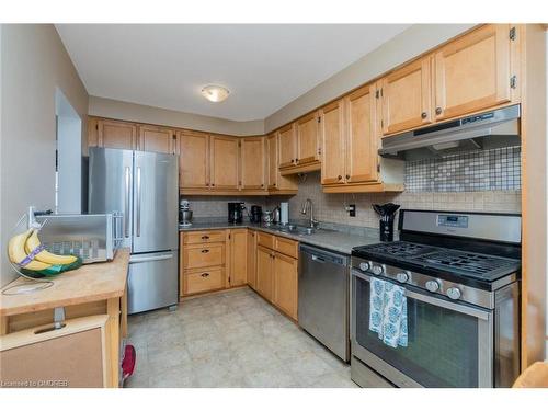 321 Michael Drive, Orangeville, ON - Indoor Photo Showing Kitchen With Stainless Steel Kitchen With Double Sink