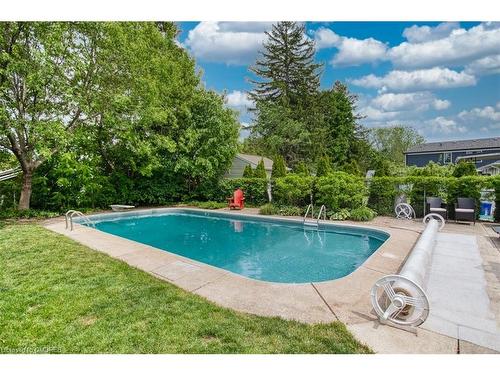 583 Taplow Crescent, Oakville, ON - Outdoor With In Ground Pool With Backyard