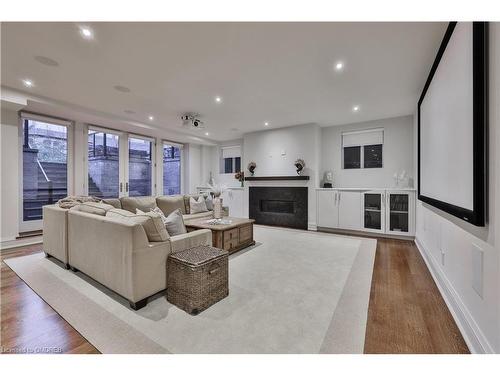 1293 Woodland Avenue, Mississauga, ON - Indoor Photo Showing Living Room With Fireplace