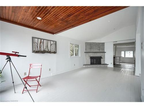 226 Kempview Lane, Simcoe, ON - Indoor With Fireplace
