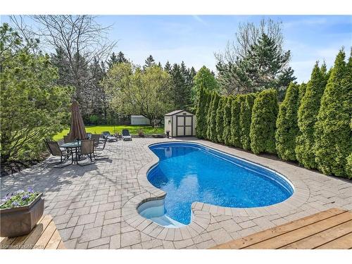 23 Hayleyvale Road, Caledon, ON - Outdoor With In Ground Pool With Deck Patio Veranda With Backyard