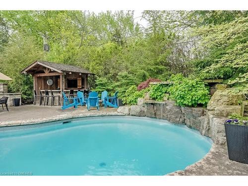 5112 Bayfield Crescent, Burlington, ON - Outdoor With In Ground Pool With Deck Patio Veranda With Backyard