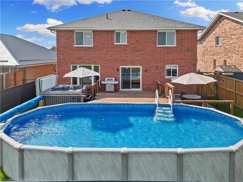 24 Kipling Drive, Belleville, ON - Outdoor With Above Ground Pool With Deck Patio Veranda With Exterior