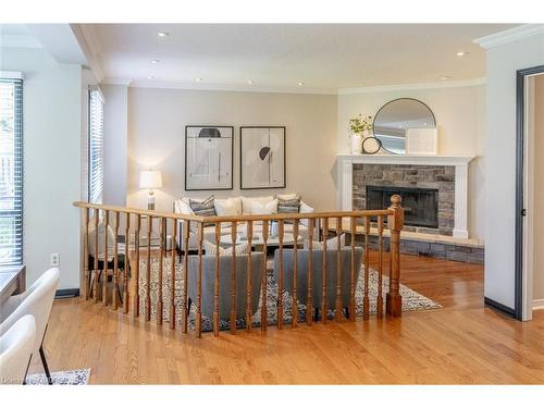405 Dakota Road, Mississauga, ON - Indoor Photo Showing Dining Room With Fireplace