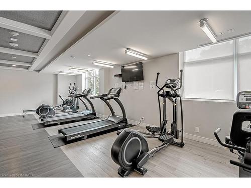 447-1575 Lakeshore Road West Road, Peel, ON - Indoor Photo Showing Gym Room