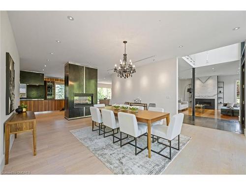 1487 Lakeshore Road W, Oakville, ON - Indoor With Fireplace