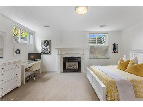 3-4 Reddington Drive, Caledon, ON - Indoor Photo Showing Bedroom With Fireplace