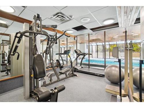 904-1360 Rathburn Road E, Mississauga, ON - Indoor Photo Showing Gym Room
