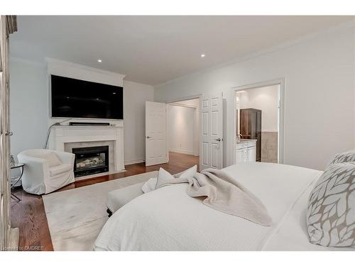 1159 Glen Road, Mississauga, ON - Indoor Photo Showing Bedroom With Fireplace