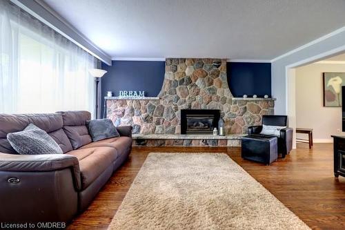 46 Bartley Bull Parkway, Brampton, ON - Indoor Photo Showing Living Room With Fireplace