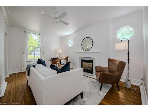 35 Mary Street, Milton, ON - Indoor Photo Showing Living Room With Fireplace