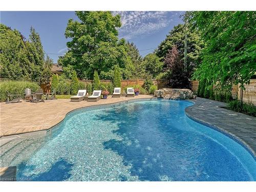 1386 Willowdown Road, Oakville, ON - Outdoor With In Ground Pool With Backyard