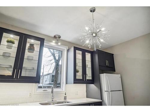 95 Scott Street, Kitchener, ON - Indoor Photo Showing Kitchen With Double Sink