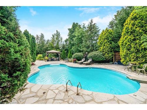 15 Trillium Terrace, Halton Hills, ON - Outdoor With In Ground Pool With Backyard