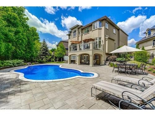 168 Diiorio Circle, Ancaster, ON - Outdoor With In Ground Pool With Deck Patio Veranda With Backyard