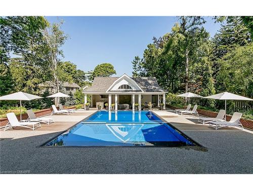 27 Park Avenue, Oakville, ON - Outdoor With In Ground Pool With Backyard