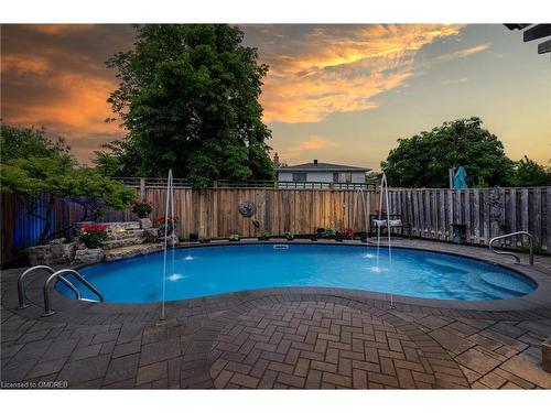 839 Merritt Drive, Milton, ON - Outdoor With In Ground Pool With Backyard