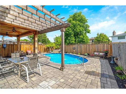 839 Merritt Drive, Milton, ON - Outdoor With In Ground Pool With Deck Patio Veranda With Backyard