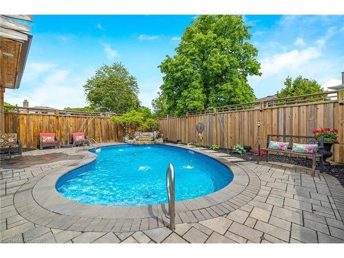 839 Merritt Drive, Milton, ON - Outdoor With In Ground Pool With Backyard