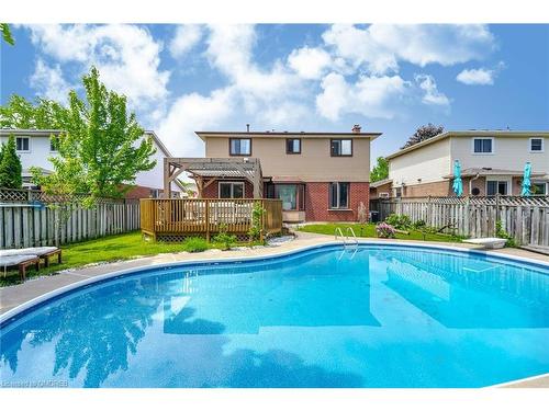 1419 Headon Road, Burlington, ON - Outdoor With In Ground Pool With Deck Patio Veranda With Backyard With Exterior