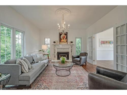 3286 Shelburne Place, Oakville, ON - Indoor Photo Showing Living Room With Fireplace