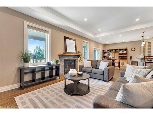 7 Gavin Drive, Freelton, ON - Indoor Photo Showing Living Room With Fireplace