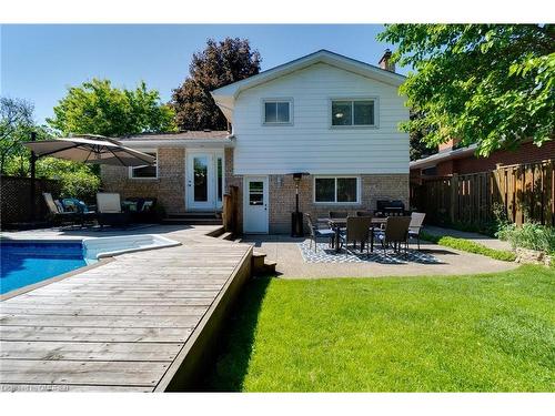 631 Montego Crescent, Burlington, ON - Outdoor With In Ground Pool