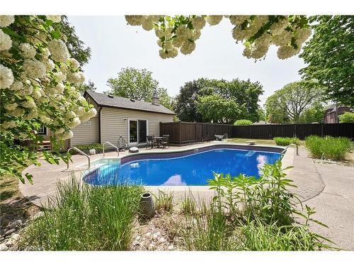179 Townsend Avenue, Burlington, ON - Outdoor With In Ground Pool With Backyard