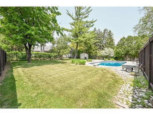 179 Townsend Avenue, Burlington, ON - Outdoor With In Ground Pool With Backyard