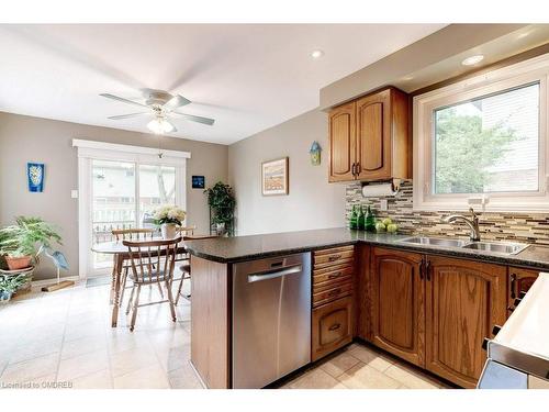 280 Mississaga Street, Oakville, ON - Indoor Photo Showing Kitchen With Double Sink
