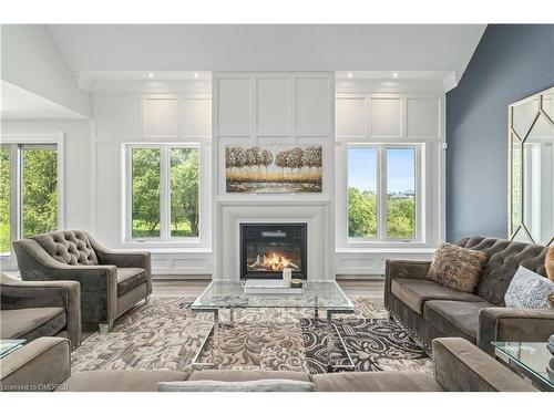 161 Perryman Court, Erin, ON - Indoor Photo Showing Living Room With Fireplace