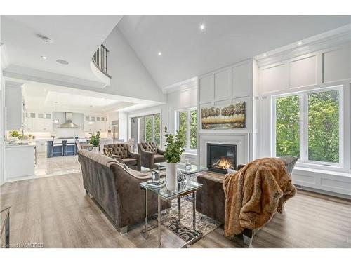 161 Perryman Court, Erin, ON - Indoor Photo Showing Living Room With Fireplace