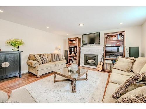 5293 Spruce Avenue, Burlington, ON - Indoor Photo Showing Living Room With Fireplace