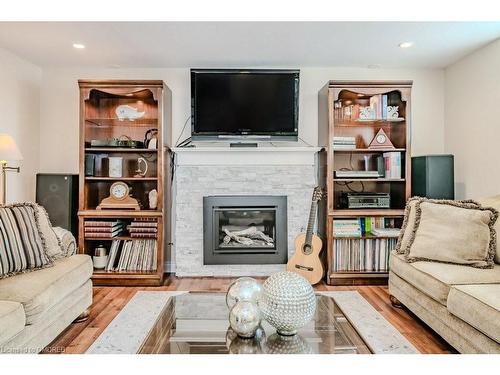 5293 Spruce Avenue, Burlington, ON - Indoor Photo Showing Living Room With Fireplace