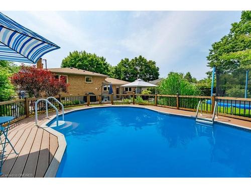 5293 Spruce Avenue, Burlington, ON - Outdoor With Above Ground Pool With Backyard With Exterior