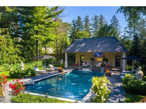 15 Chartwell Road, Oakville, ON - Outdoor With In Ground Pool With Backyard