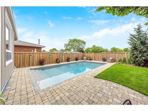 98 Owen Place, Hamilton, ON - Outdoor With In Ground Pool With Backyard