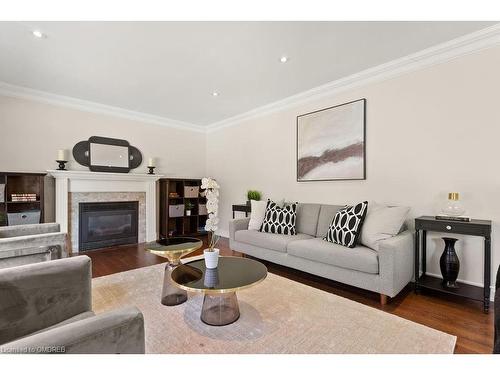 2334 Carpenters Circle, Oakville, ON - Indoor Photo Showing Living Room With Fireplace