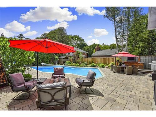 4504 Hawthorne Drive, Burlington, ON - Outdoor With In Ground Pool With Deck Patio Veranda With Backyard