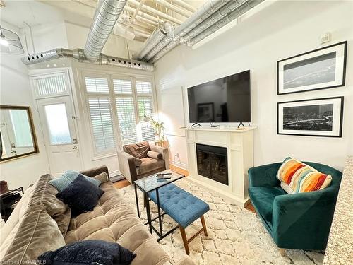 152-78 St Patrick Street, Toronto, ON - Indoor Photo Showing Living Room With Fireplace