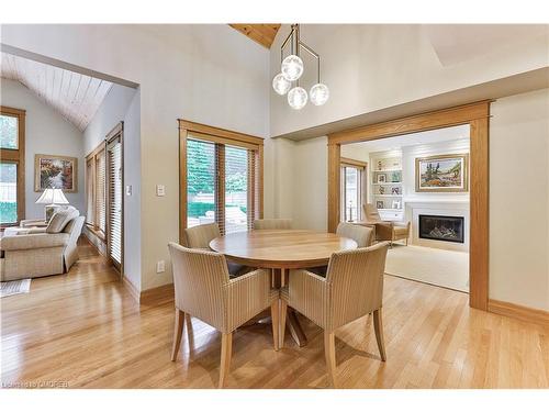 69 Allan Street, Oakville, ON - Indoor Photo Showing Dining Room With Fireplace