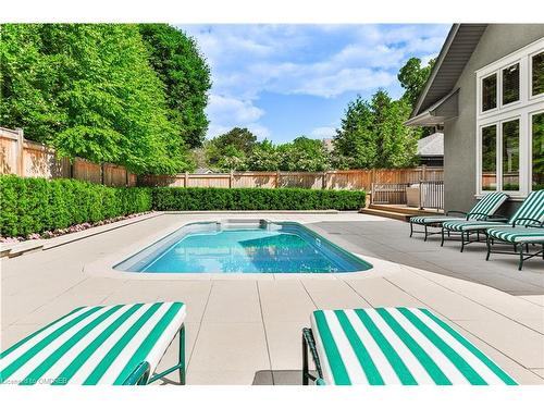 69 Allan Street, Oakville, ON - Outdoor With In Ground Pool With Backyard